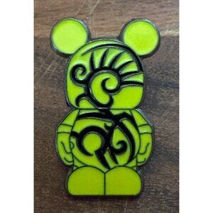 Disney Parks Mickey Trading Pin Tribal Vinylmation Lime Green Black Authentic